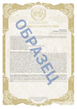 Образец Приложение к СТО 01.064.00220722.2-2020 Алдан Сертификат СТО 01.064.00220722.2-2020 